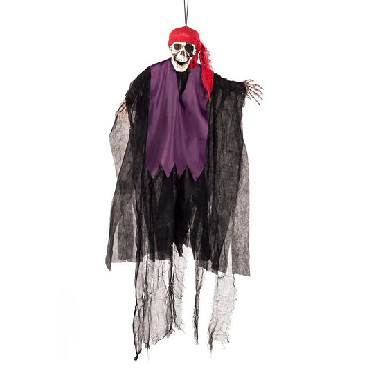 Squelette Pirate Suspendu - Décoration Halloween Réaliste