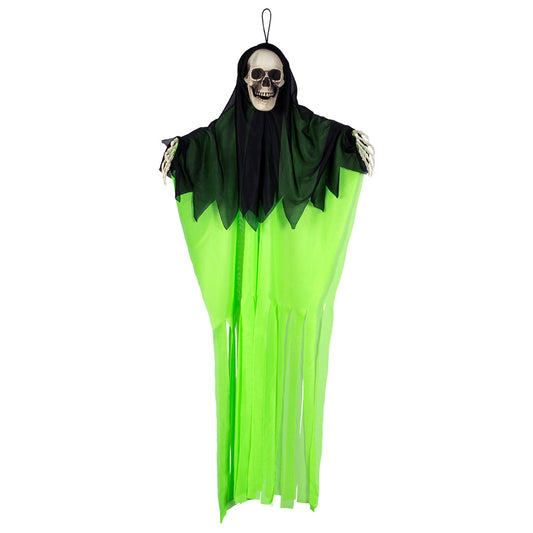 Fantôme Squelette Phosphorescent Vert - Décoration Halloween