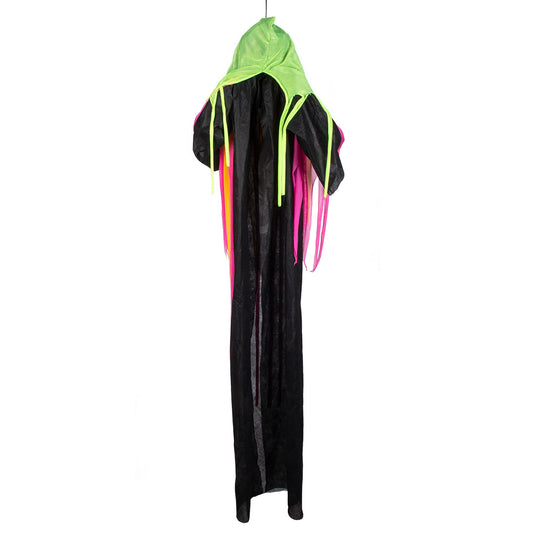 Décoration Squelette Suspendue Flamboyante Halloween 150cm