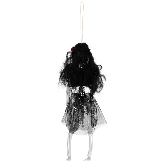 Décoration Squelette Noir - Figurine Suspendue Gothique