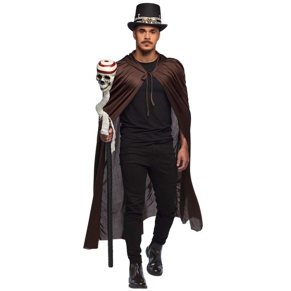 Bâton de Vaudou avec Crâne - Accessoire Halloween Zombie