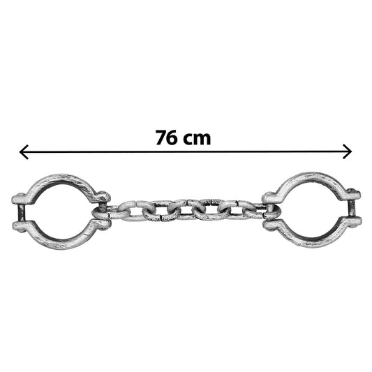 Menottes Chaîne Prisonnier 76 cm - Accessoire Déguisement