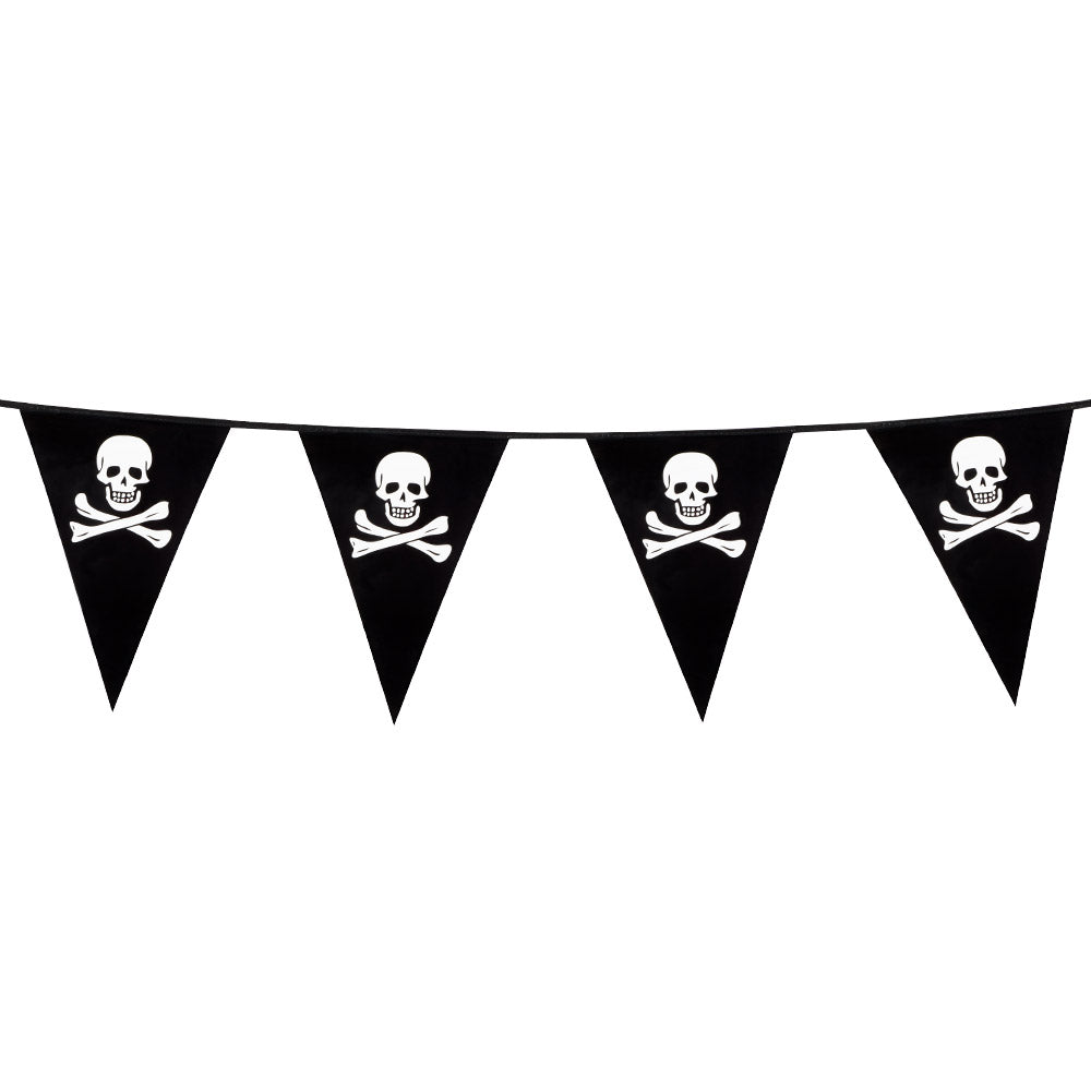 Guirlande Pirate Crâne et Tibias Croisés - Décoration Halloween
