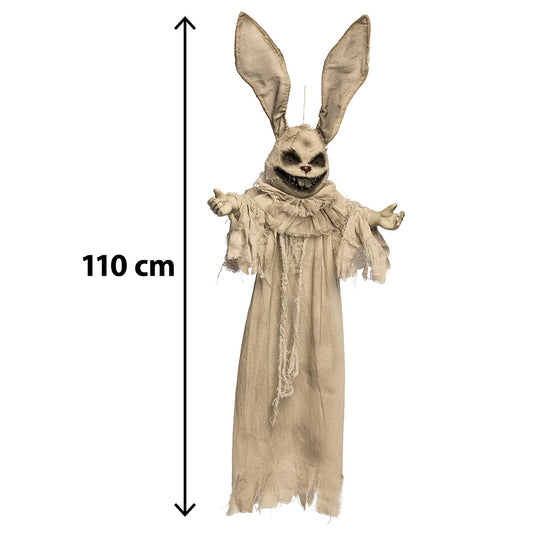Lapin Fantôme Lumineux 110cm - Décoration Halloween Terrifiante