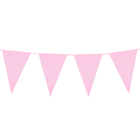 Guirlande de Fanions Rose 3,6 m - Décoration de Fête