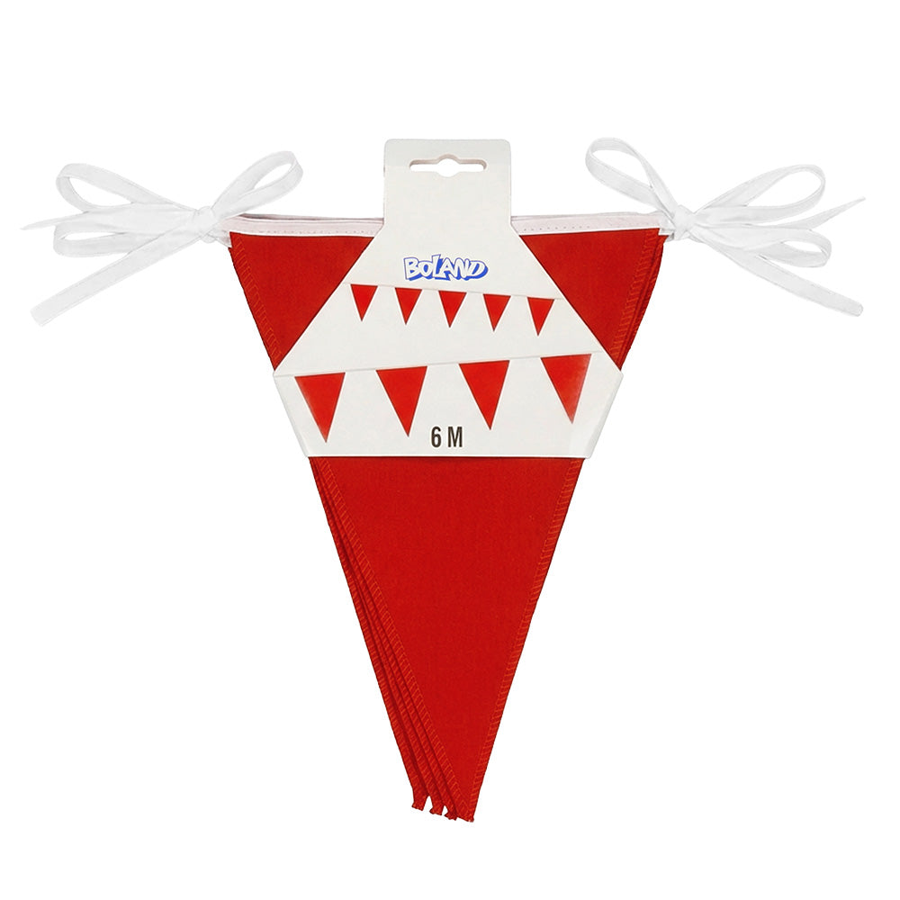 Guirlande Fanions Rouge 6M - Décoration Fête Anniversaire