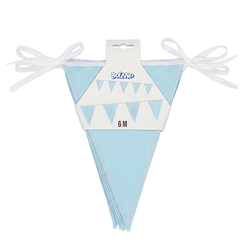Guirlande Fanions Bleu Ciel 6M - Décoration Fête Anniversaire