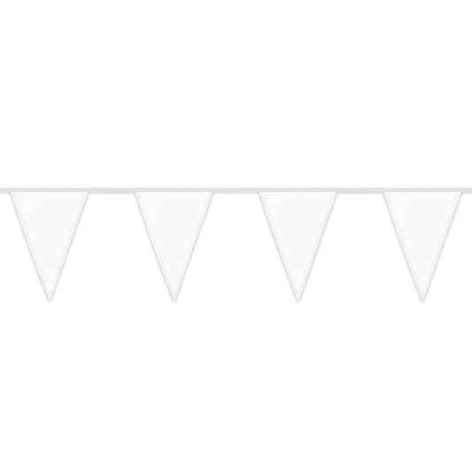 Guirlande Fanion Blanc 6M - Décoration Fête & Mariage