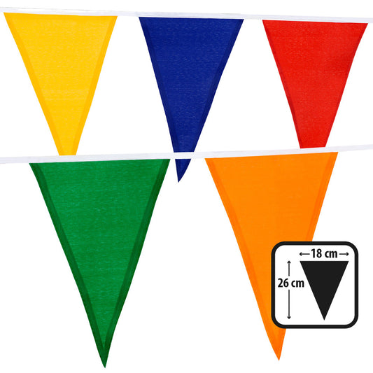 Guirlande Fanions Triangulaires Multicolores - 5 Couleurs