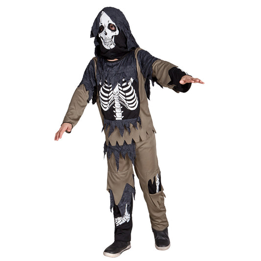 Déguisement Zombie Squelette Enfant Halloween - Costume Complet