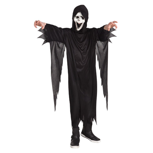 Costume Spectre Fantôme Noir - Déguisement Halloween Adulte