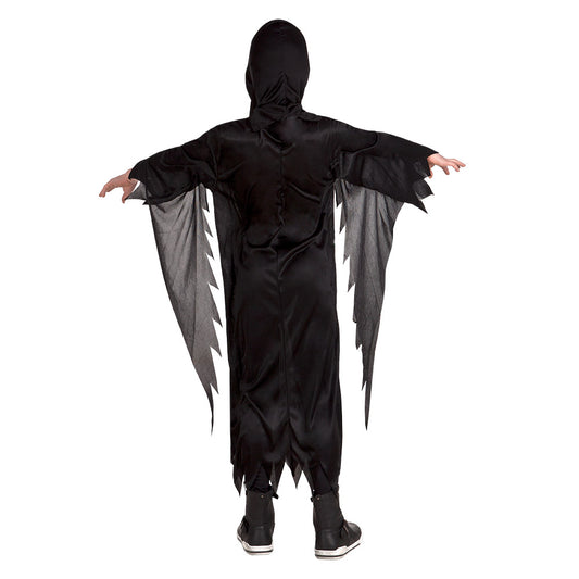 Déguisement Faucheuse Spectre Noir Ailes Gris Halloween