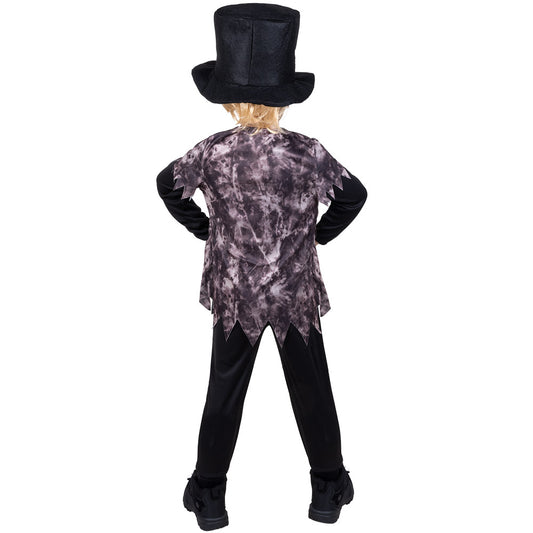 Déguisement Squelette Enfant avec Chapeau Haut de Forme