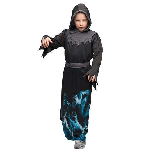 Déguisement Enfant Fantôme Zombie Noir Bleu Halloween