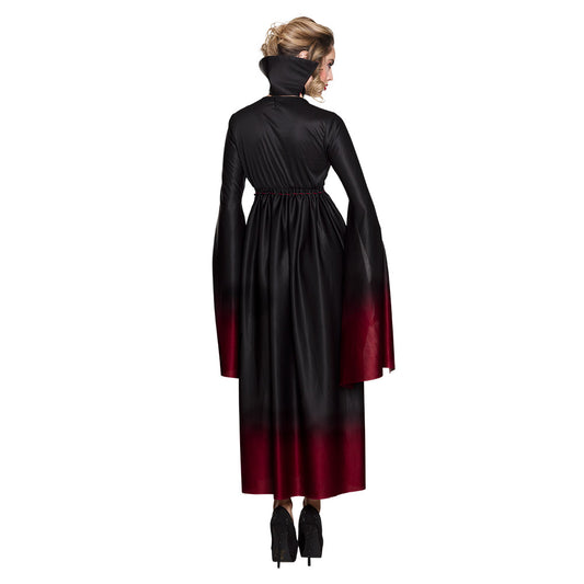 Déguisement Vampire Femme Gothique - Robe Noire et Rouge