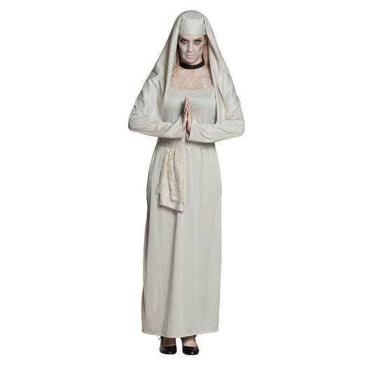Déguisement Nonne Religieuse Blanc Costume Adulte