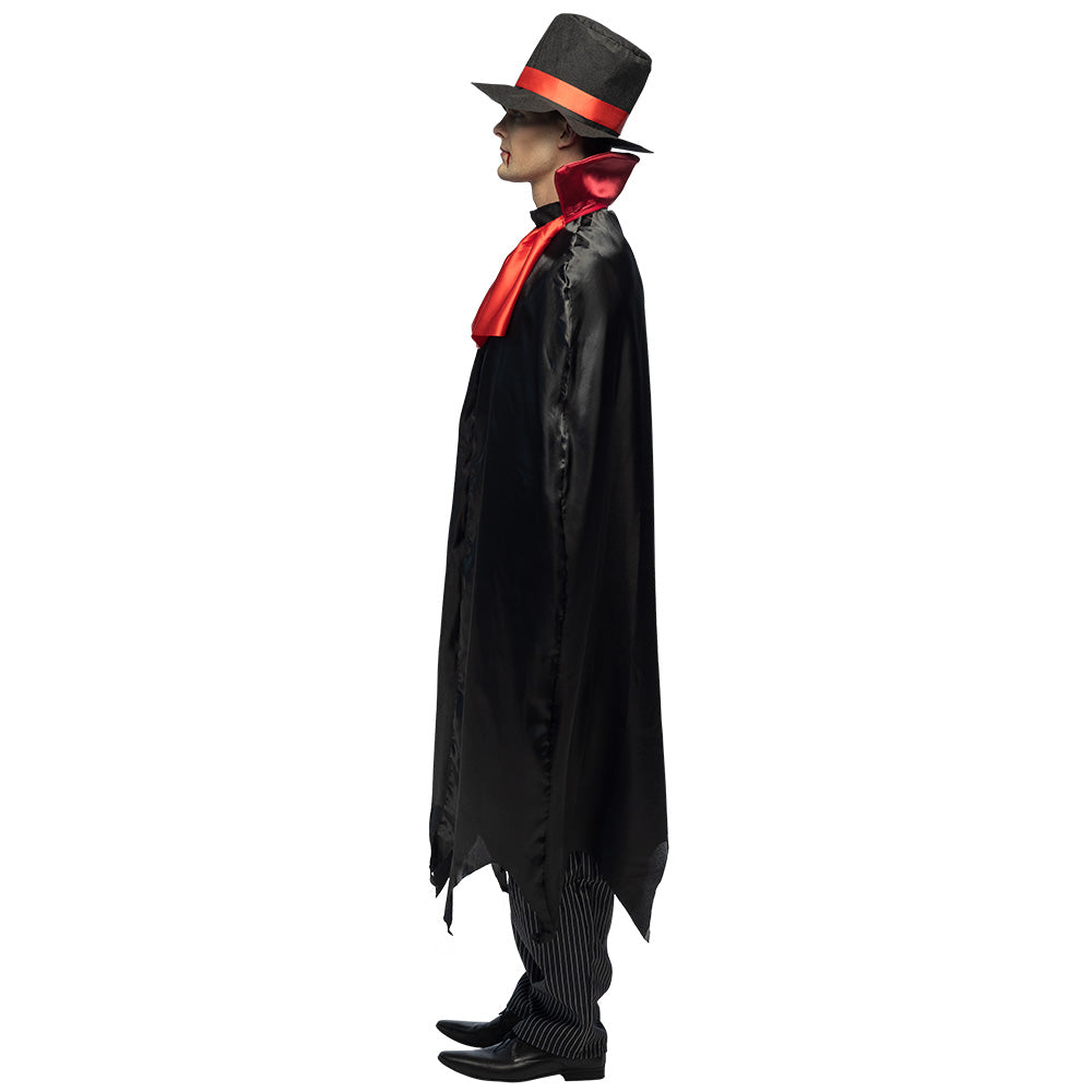 Déguisement Vampire Élégant - Cape Noire et Accessoires