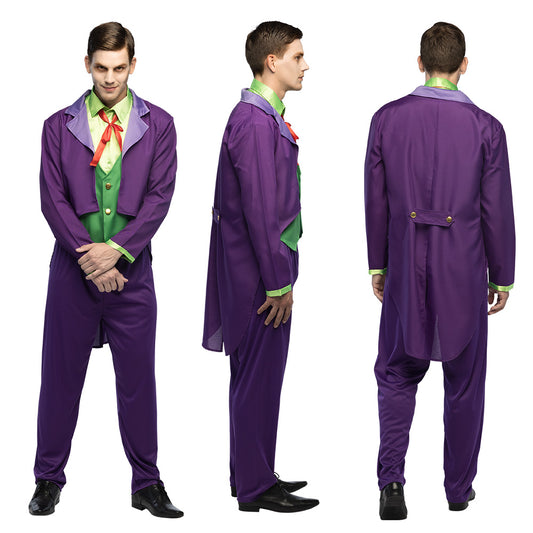 Costume de Joker Violet et Vert - Déguisement Complet Adulte