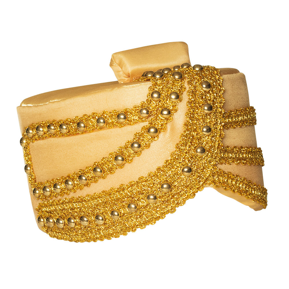 Turban Oriental Doré Strass - Accessoire Déguisement Aladdin