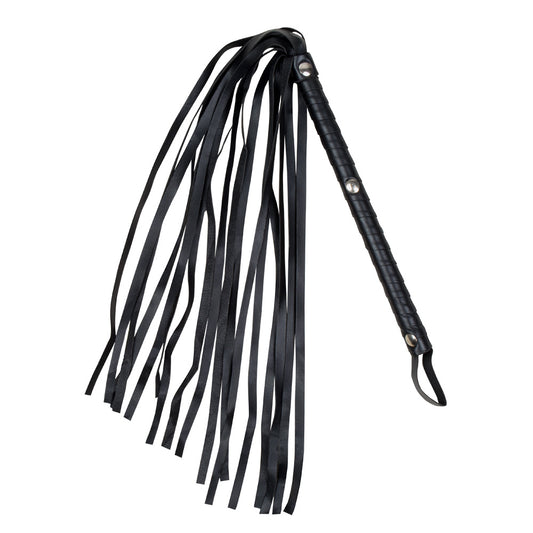 Fouet Noir à Lanières pour Déguisement - Accessoire Fête