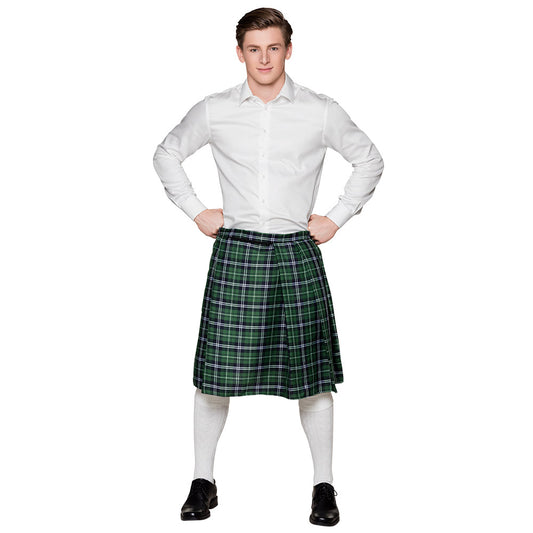 Jupe Écossaise Verte Homme - Déguisement Kilt Tartan