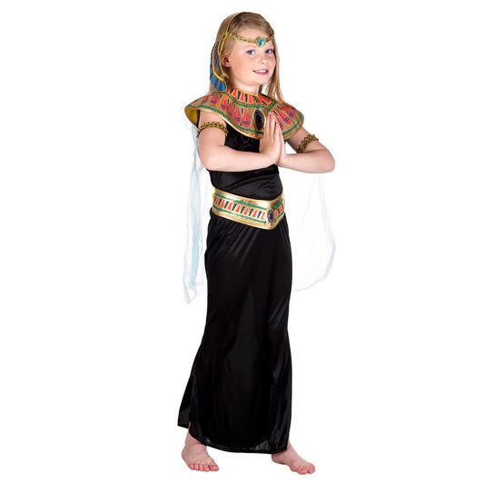 Déguisement Égyptienne Enfant - Costume Cléopâtre avec Cape
