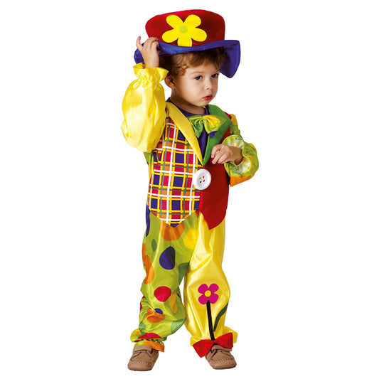 Déguisement Clown Enfant - Costume Arc-en-ciel avec Chapeau