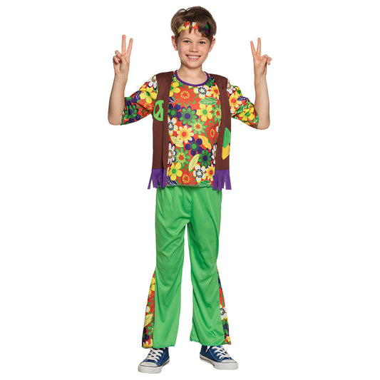 Déguisement Hippie Enfant Flower Power - Costume Années 70