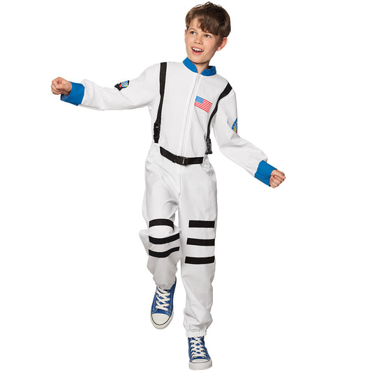 Déguisement Astronaute Enfant Blanc et Bleu Réaliste