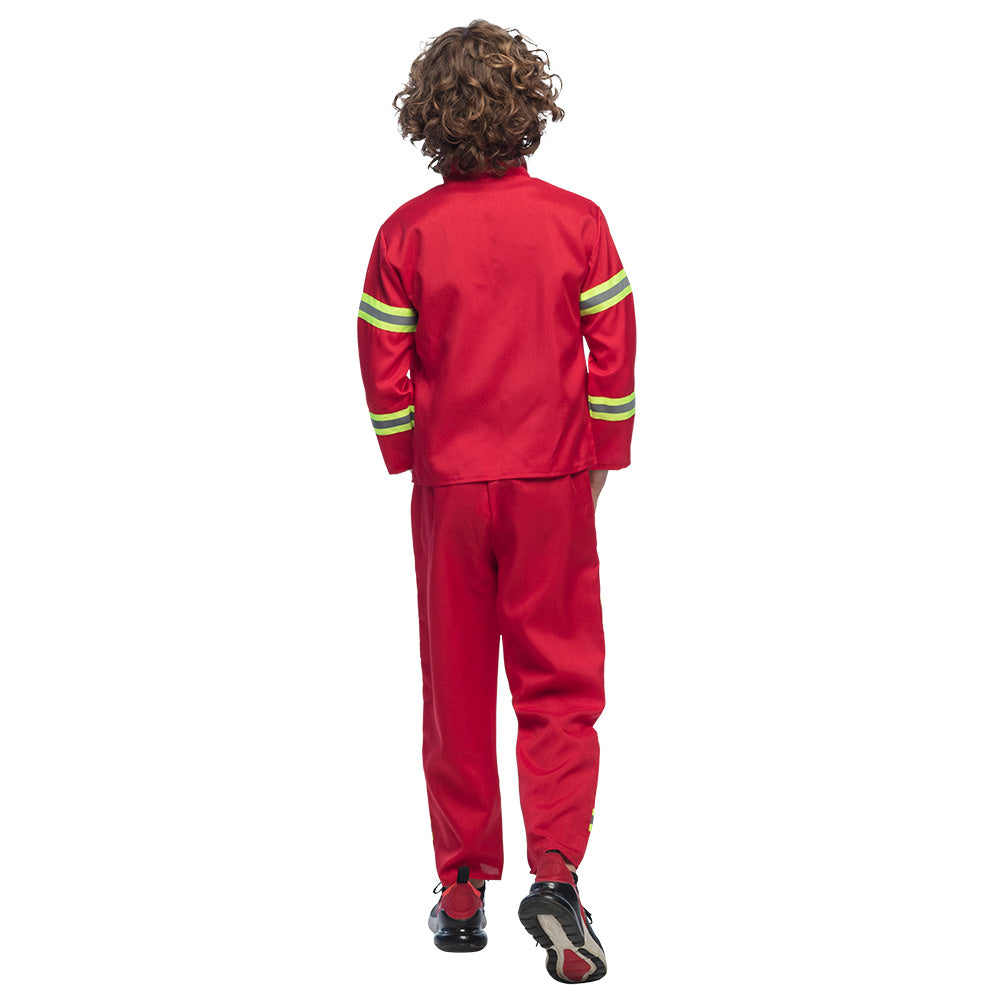 Déguisement Pompier Enfant - Costume Complet avec Accessoires