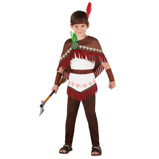 Déguisement Indien enfant - Cape et accessoires authentiques
