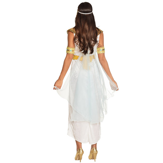 Déguisement Cléopâtre Égyptienne Blanc et Or Femme