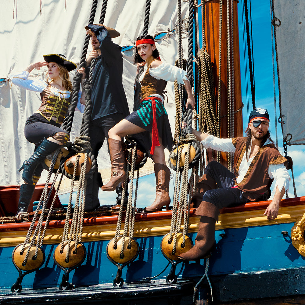 Déguisement Pirate Femme Authentique - Costume Complet Années 1700