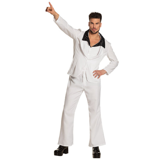 Costume Disco Blanc Homme Années 70 - Déguisement Années 70