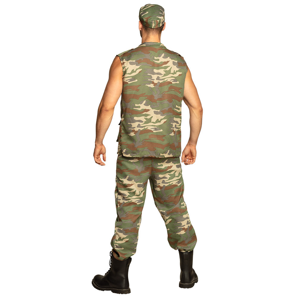 Déguisement Militaire Camouflage Homme - Costume Soldat