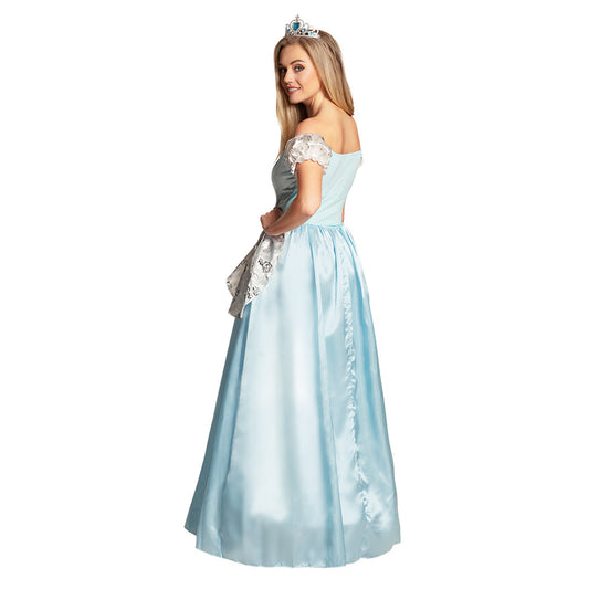 Déguisement Princesse Cendrillon Luxe Femme - Robe Bleue