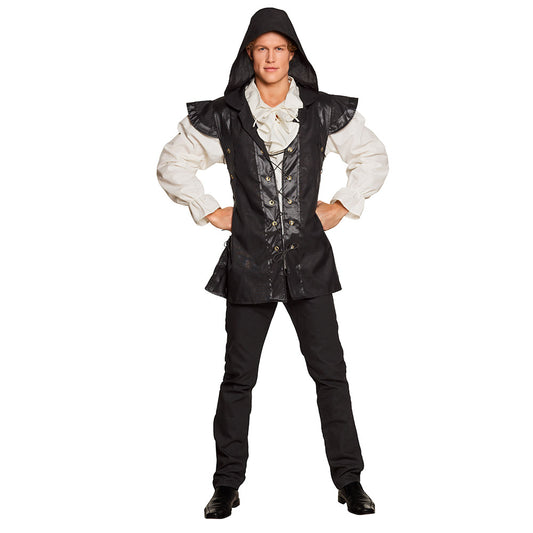 Déguisement Pirate Noir et Blanc - Costume Adulte Complet