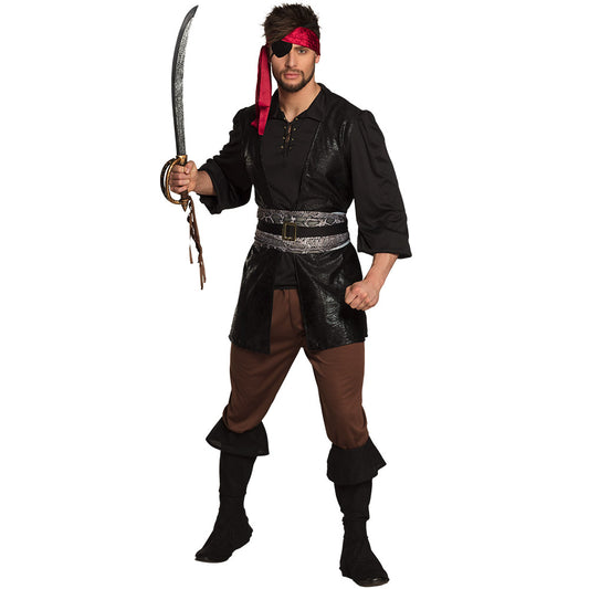 Déguisement Pirate Noir - Costume Adulte Complet avec Accessoires