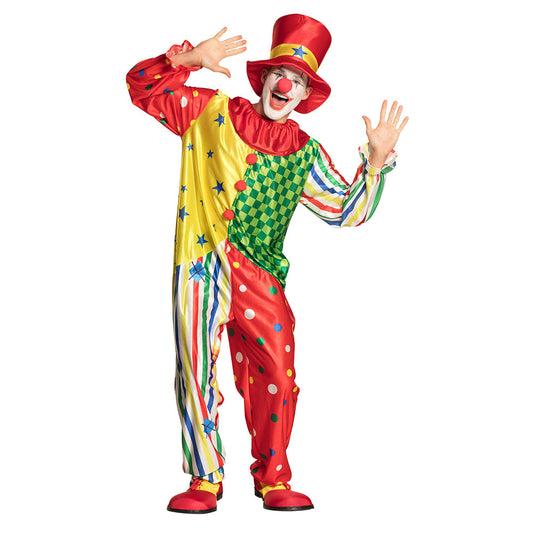 Déguisement Clown Coloré Complet - Costume Cirque Adulte