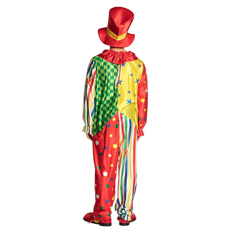 Déguisement Clown Coloré Adulte - Costume Complet Cirque