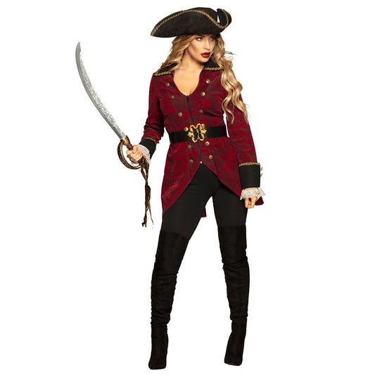 Déguisement Pirate Femme Luxe - Costume Capitaine des Mers