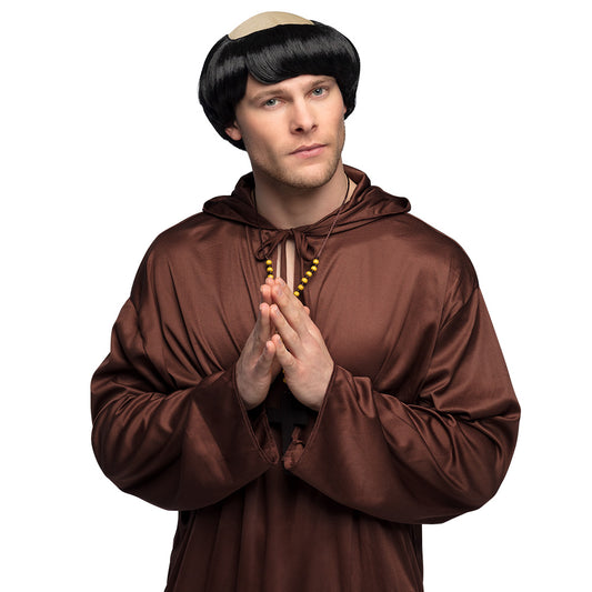 Tunique Médiévale Marron avec Capuche - Déguisement Adulte