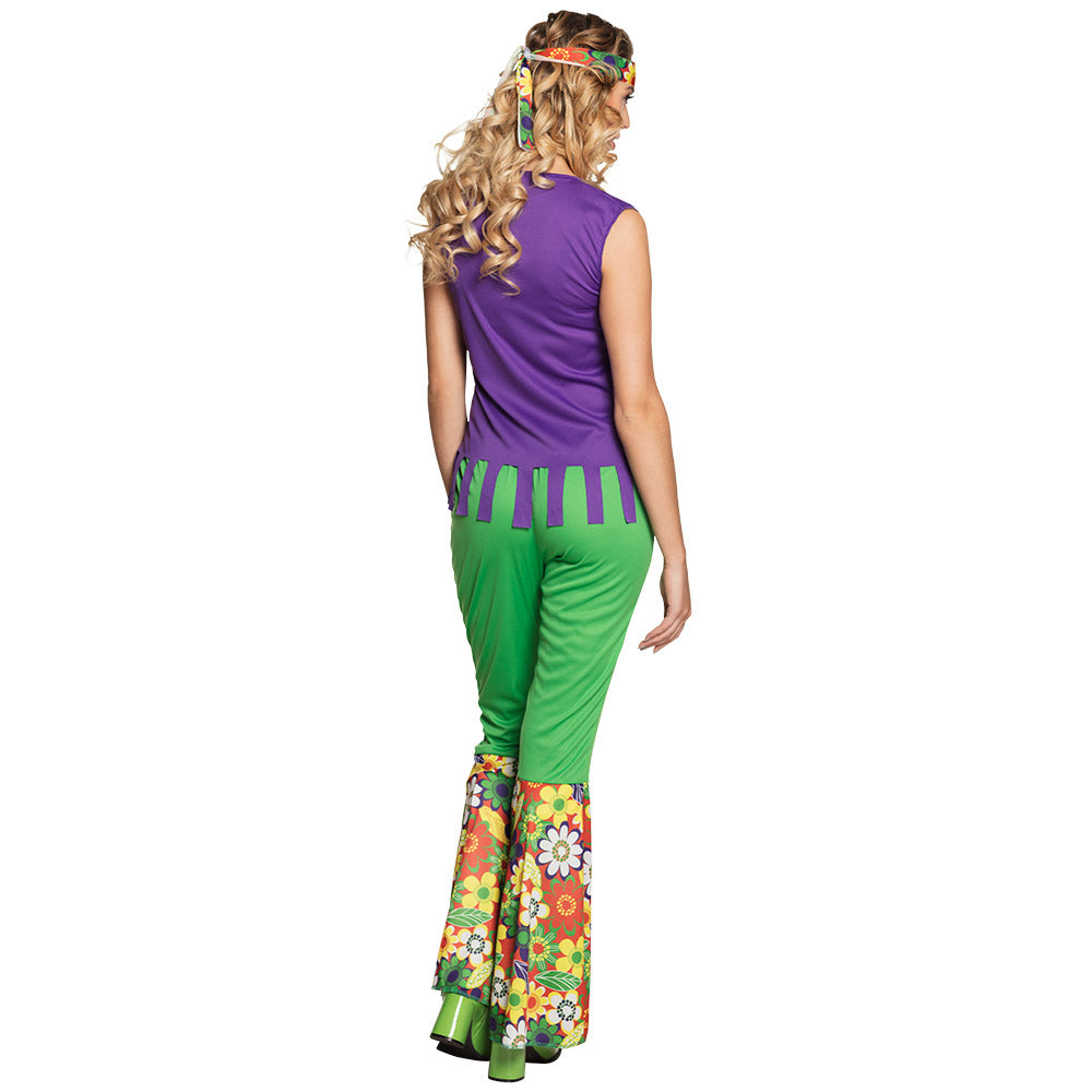 Déguisement Hippie Fleurs Colorées Femme Années 70