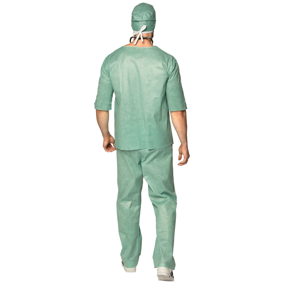 Déguisement Chirurgien Médecin Vert - Costume Complet Adulte