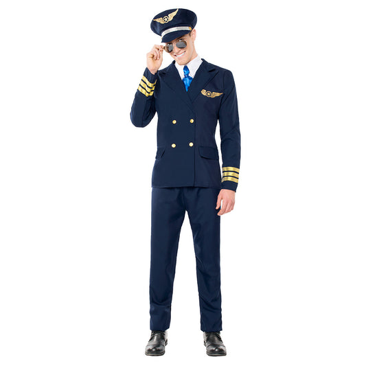 Déguisement Pilote de Ligne Aérien Adulte Luxe