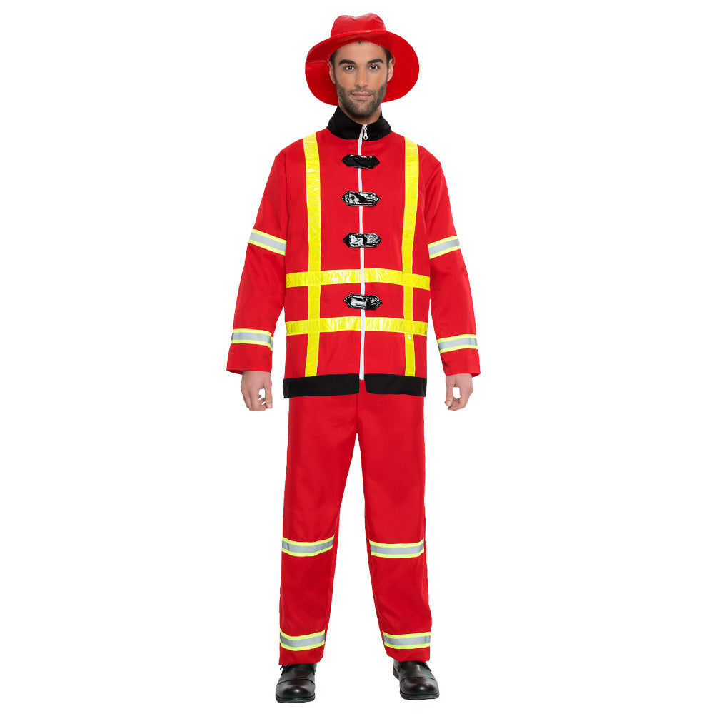 Déguisement Pompier Adulte - Costume Complet avec Accessoires