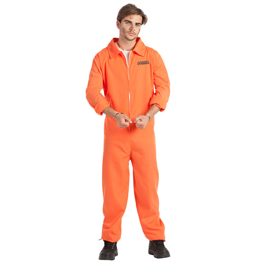 Combinaison Prison Adulte Orange - Déguisement 40886