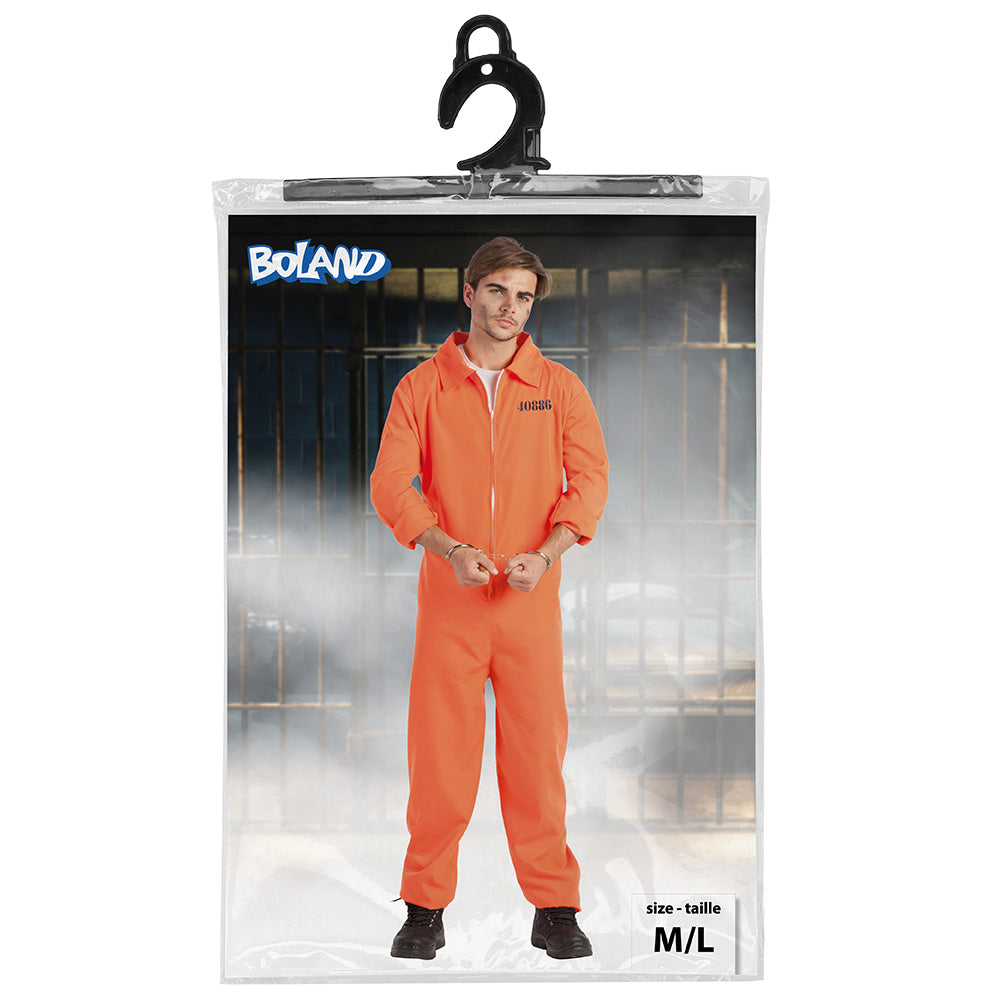 Combinaison Prisonnier Orange 40886 - Déguisement Adulte