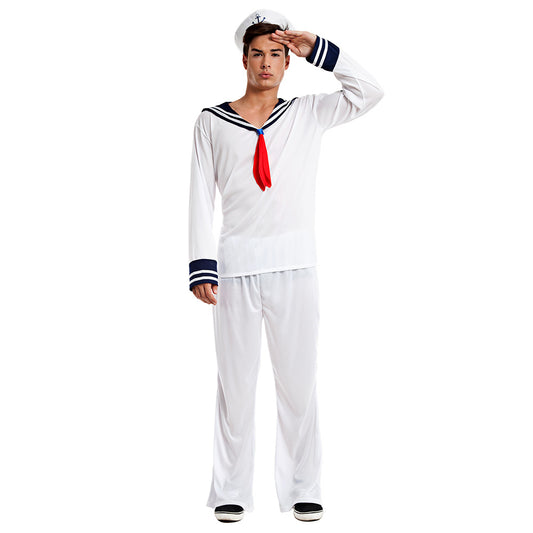 Déguisement Marin Blanc Homme - Costume Sailor Années 50