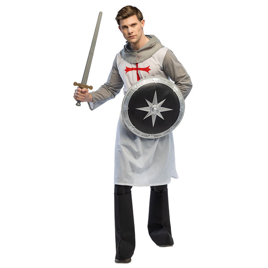 Déguisement Chevalier Templier Médiéval Croix Rouge